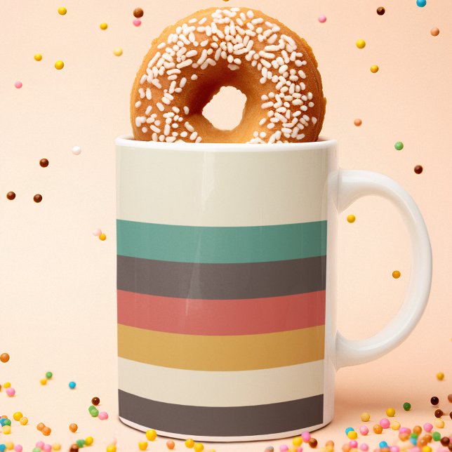 Mug Bandes vintages de couleurs claires (Mugs and cups)