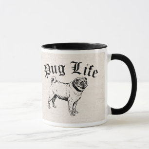 Mug Bandit drôle de chien de la vie de carlin