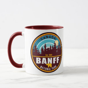 Mug Banff NP Canada Montagnes Rocheuses Souvenirs Vint