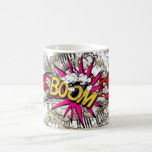 Mug bang !, bang !, pop, BOOM !
