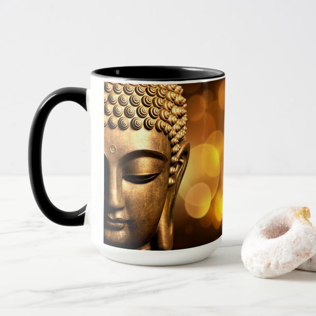 Mug Bangkok, Thaïlande | Bouddha en or (Avec donut)