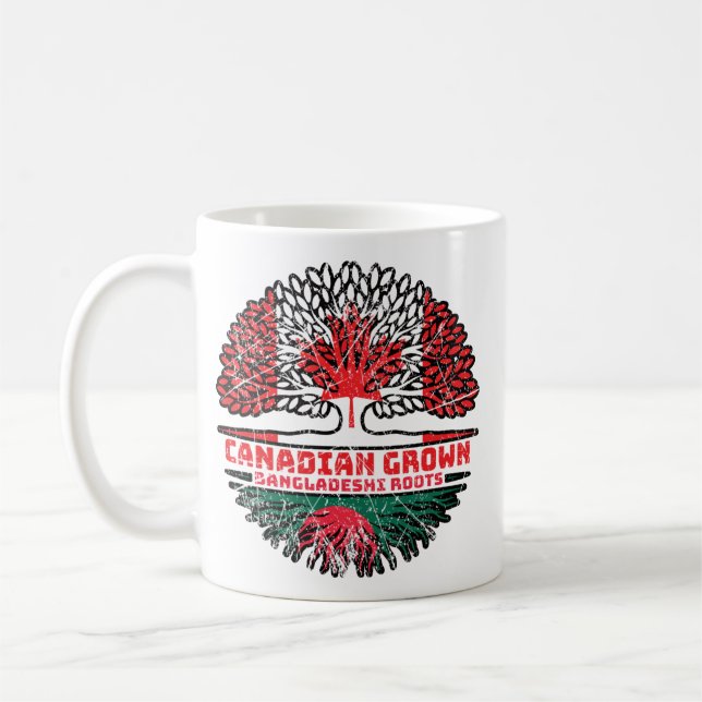 Mug Bangladesh Bangladesh Canadian Canada Tree Roots (Gauche)
