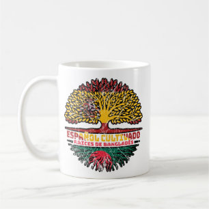 Mug Bangladesh Espagne Espagne Espagne racine d'arbre