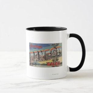 Mug Bangor, Maine, grandes lettres ScènesBangor, ME
