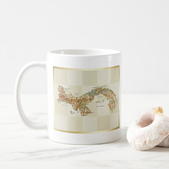 Mug Bannière + Carte du Panama (Avec donut)