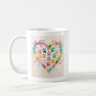 Mug Bannière d'amour animal - Aquarelle Pet Mémorial I