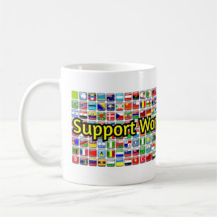 Mug Bannière de soutien à l'alphabétisation mondiale