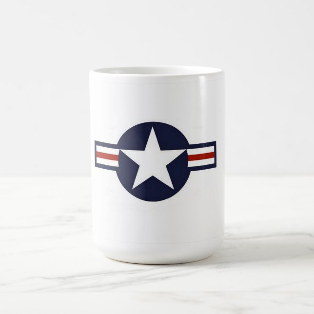Mug Bannière d'insigne d'avion de l'USAF de la Seconde (Centre)
