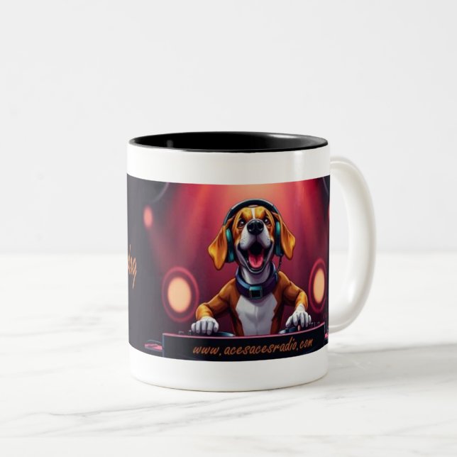 mug bannière DJ buddydog (Devant droit)