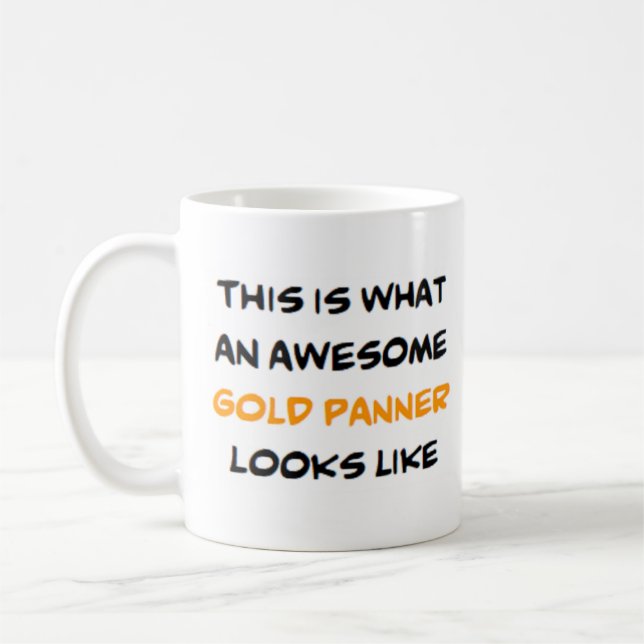 Mug bannière or, génial (Gauche)