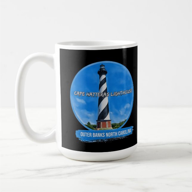 Mug Banques extérieures du phare de Cape Hatteras N.C. (Gauche)