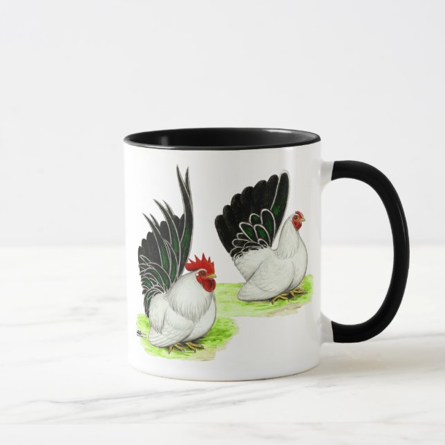 Mug Bantams noirs noirs japonais (Droite)