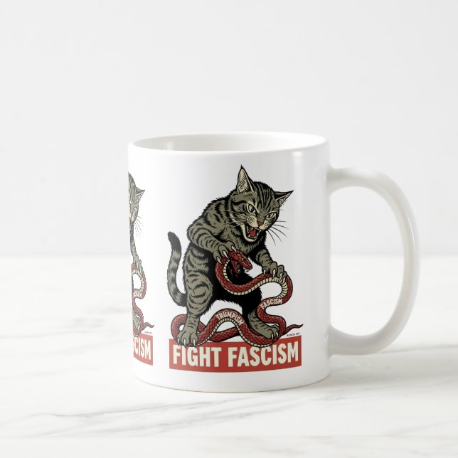 Mug Banzai Kat Fight Fascism (Droite)