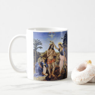 Mug Baptême du Christ par Verrocchio, Léonard de Vinci