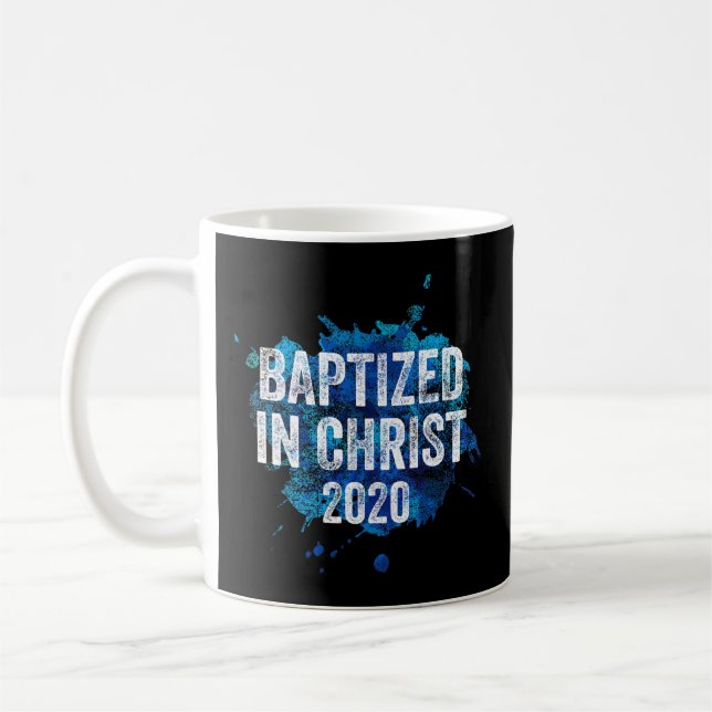 Mug Baptisé dans Christ 2020 Baptême Eglise chrétienne (Gauche)