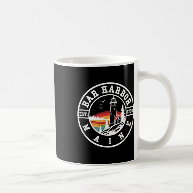 Mug Bar Harbor - Maine - Design Rétro - Clic  (Droite)