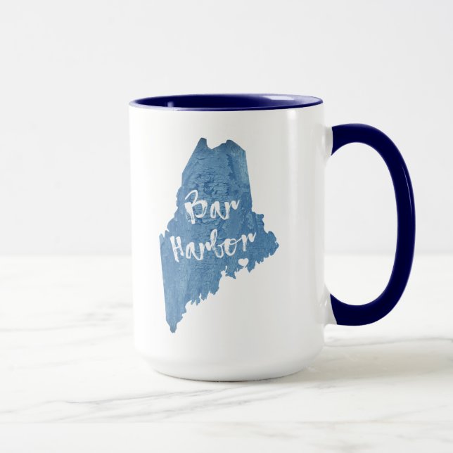 Mug Bar Harbor Maine Grain de Bois (Droite)