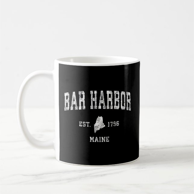 Mug Bar Harbour Maine Me Sports sportifs (Gauche)