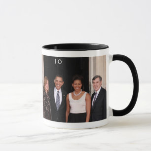 MUG BARACK ET MICHELLE OBAMA À 10 DOWNING STREET