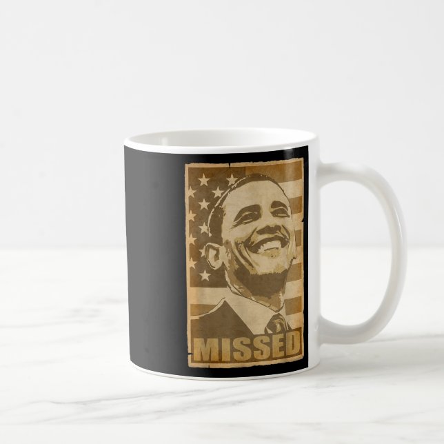 Mug Barack Obama a manqué l'affiche Torn (Droite)