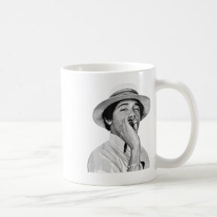 Mug Barack Obama Retro Vintage Young Obama Fument Dans