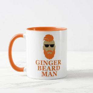 Mug Barbe de gingembre homme drôle barbu