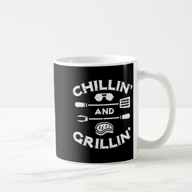 Mug Barbecue Bbq Chillin Et Grillin T Hommes Femmes En (Droite)