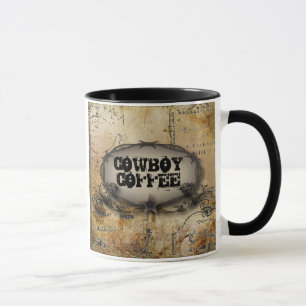 Mug barbelé rustique western country cowboy mariage