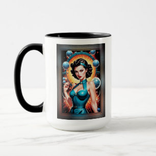 Mug Barbenheimer Retro Fusion de l'âge atomique
