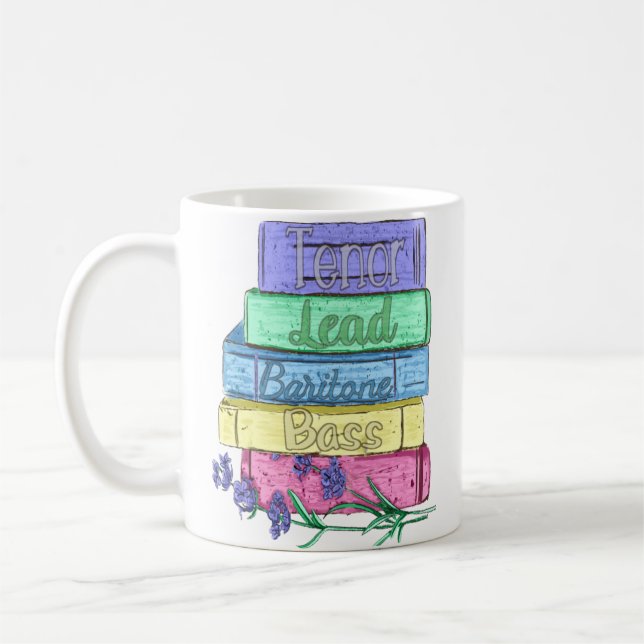 MUG BARBERSHOP ET LIVRES MUSIQUE ET MOTS (Gauche)