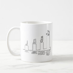 MUG BARBERSHOP NIVEAUX DE CRAZY DANS LES QUATRE PIÈCES
