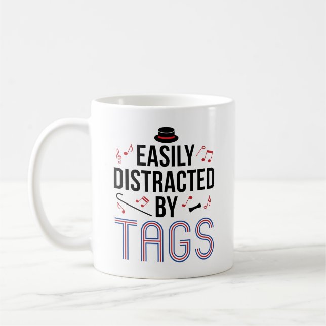 Mug Barbershop Quartet facilement distrait par des éti (Gauche)