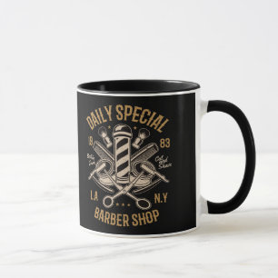 Mug Barbier spécial quotidien LA NY Coupe et rasage