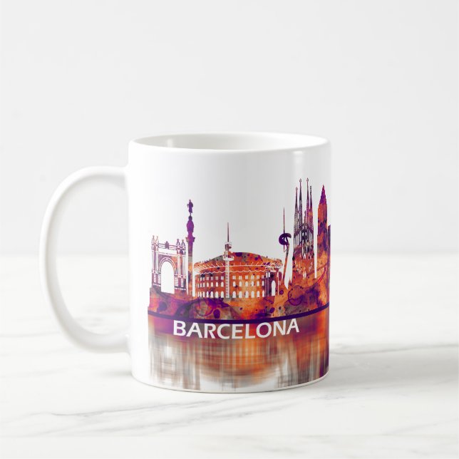Mug Barcelona Espagne Skyline (Gauche)