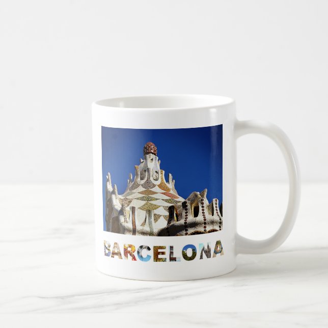 Mug Barcelone Espagne Gaudi Park Guell Photo (Droite)
