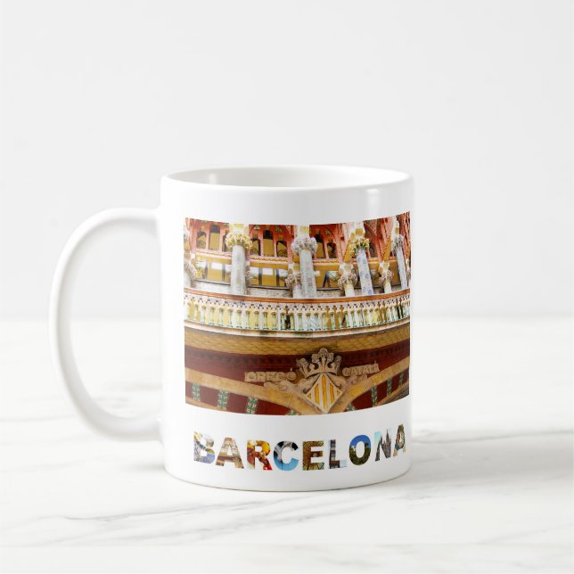 Mug Barcelone Espagne Palau de la Musica Catalana Phot (Gauche)