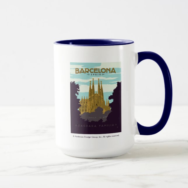 Mug Barcelone, Espagne - Sagrada Familia (Droite)
