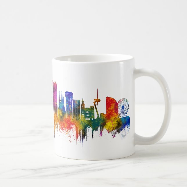 Mug Barcelone Espagne Toits (Droite)