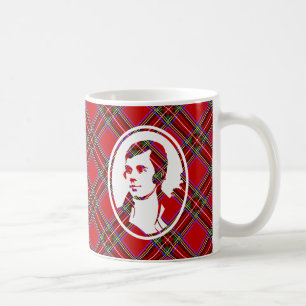 Mug Bard Rabbie de Tartan en Ecosse brûle