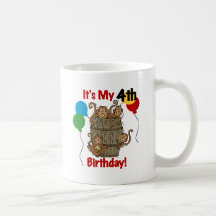 Mug Baril des singes 4e anniversaire