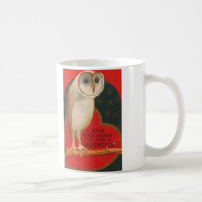 Mug Barn Owl Heart Tree Stars Valentine (Droite)