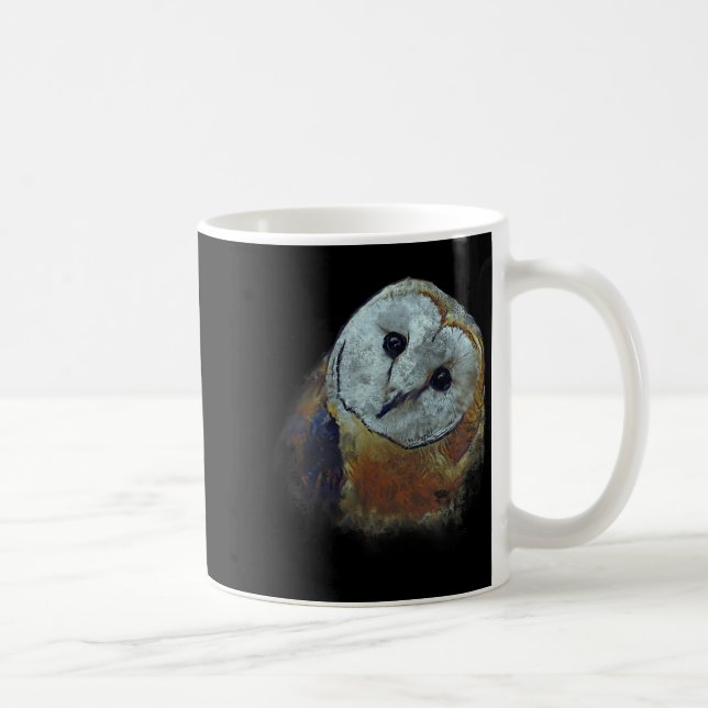 Mug Barn Owl Painting Owl Art  (Droite)