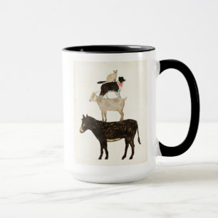 Mug Barnyard Bufs - Âne, Chèvre, Chien, Chat