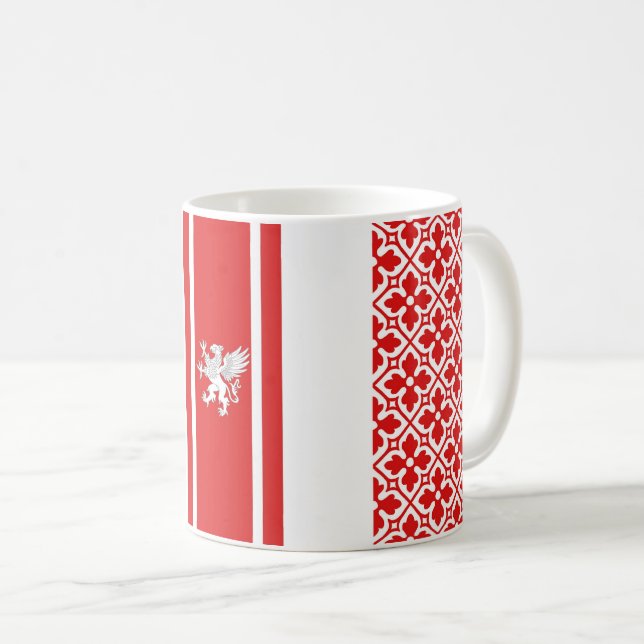 Mug Barony of Politarchopolis Populace Badge Café Mu (Devant droit)