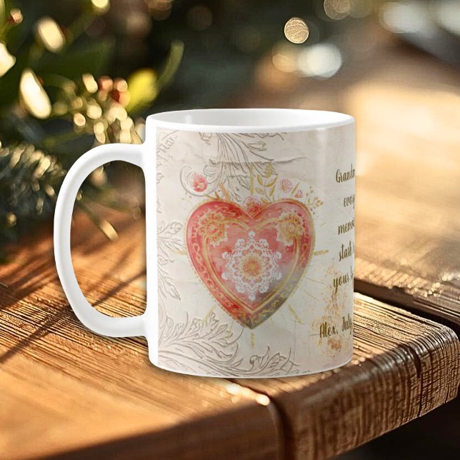 Mug Baroque Floral Sacred Heart Family Heirloom (Créateur téléchargé)