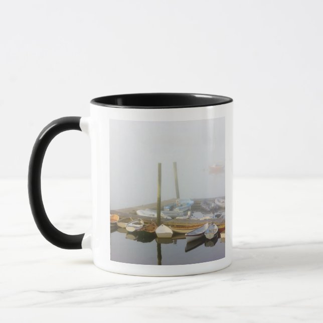 Mug Barques et brouillard matinal à Southwest Harbor, (Gauche)