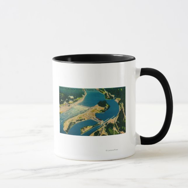 Mug Barrage de Bonneville et fleuve Columbia d'Air (Droite)