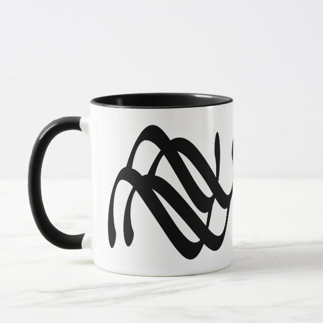 Mug Barre géométrique abstraite (Gauche)