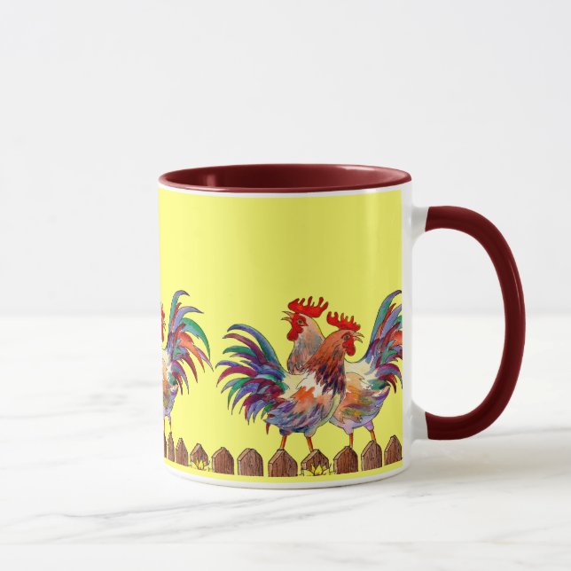 Mug BARRIÈRE de COQ par SHARON SHARPE (Droite)