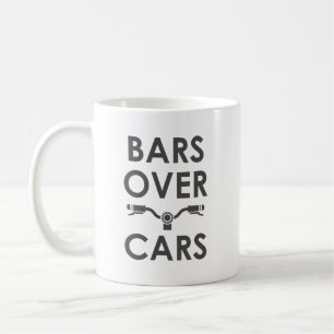 Mug Bars Over Cars - Bicyclette amusante et vélo